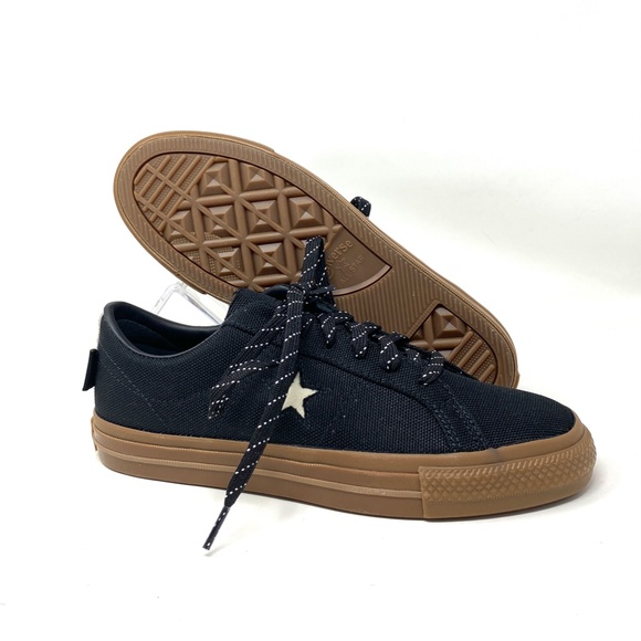 Converse One Star Pro OX Low Top Black Women Canvas Skate Sneakers Size A03217C - Picture 6 of 9